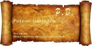 Petrov Daniella névjegykártya